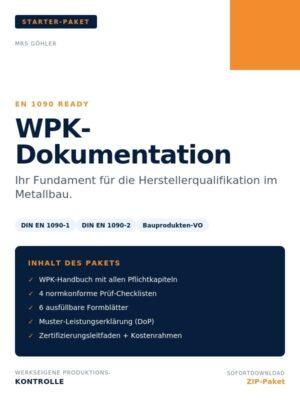 EN 1090 Starter-Paket – WPK-Dokumentation für Metallbau-Betriebe
