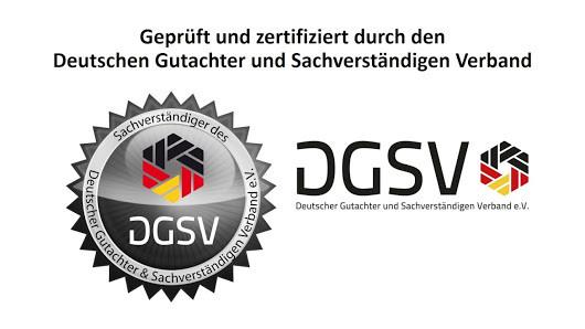 Geprüft und zertifiziert durch den Deutschen Gutachter und Sachverständigen Verband (DGSV)